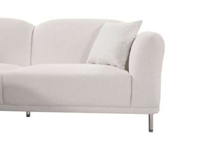 Elegant Argyle 2 Seater Sofa in soft boucle fabric