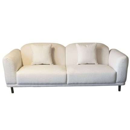Argyle 2 Seater Sofa in soft boucle fabric with cushions