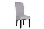 Avalon dining chair with wenge wood frame and grey fabric