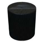 Bambù Side Table with Black Bamboo Inlay Rattan Design