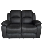 Valor 2 Seater Manual Recliner in black for living rooms