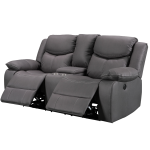 Urban Power Motion 2 seater electric recliner in charcoal fabric