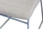 Close-up of Cincinnati Dining Chair in White/Natural fabric