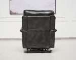 Back view of ComfortRise Lift Chair in black faux leather