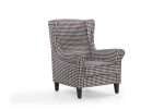 Stylish houndstooth velvet chair from the Monochrome Collection