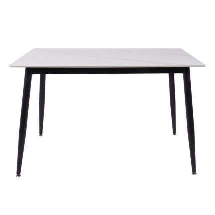 Fiore 120 x 70 white marble sintered stone top table