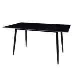 Fiore 120x70 Black Marble Sintered Stone Dining Table
