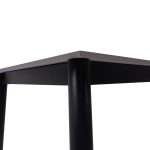 Fiore 120x70 black marble sintered stone top table