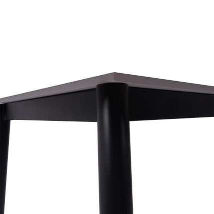 Fiore 120x70 black marble sintered stone top table