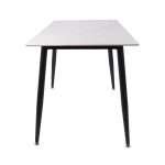 Fiore 120x70 White Marble Sintered Stone Top Table