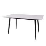 Fiore 120 x 70 white marble sintered stone dining table