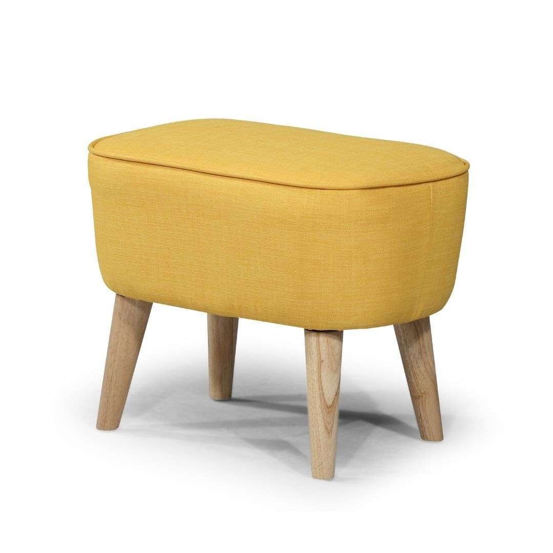 Yellow Georgia Foot Stool Stylish Decor Georgia Foot Stool in Key West Yellow for stylish home decor