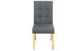 Lodge dining chair black fabric with beech legs for dining