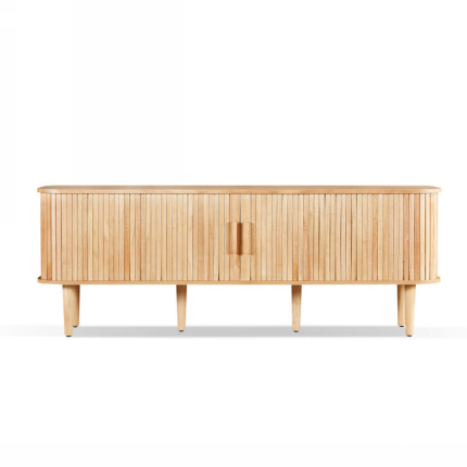 Melba 160W Entertainment Unit in natural finish with ample storage