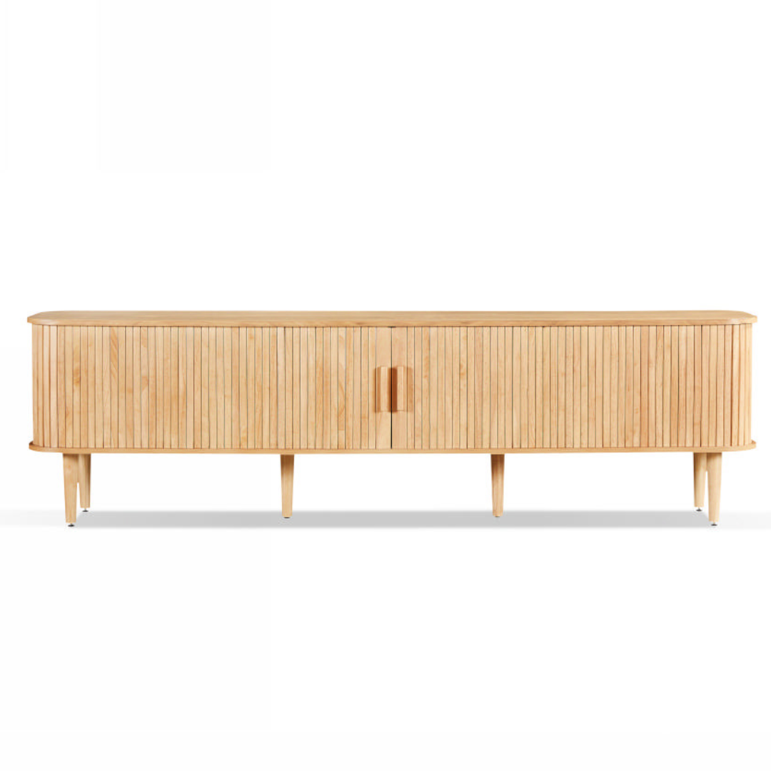 Melba 200W Natural Entertainment Unit Melba 200W Entertainment Unit in natural finish with storage