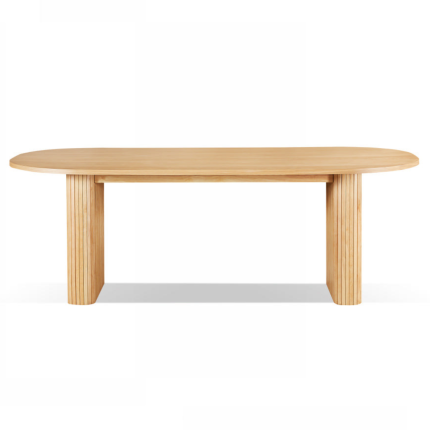 Melba 220L natural dining table with sleek modern design