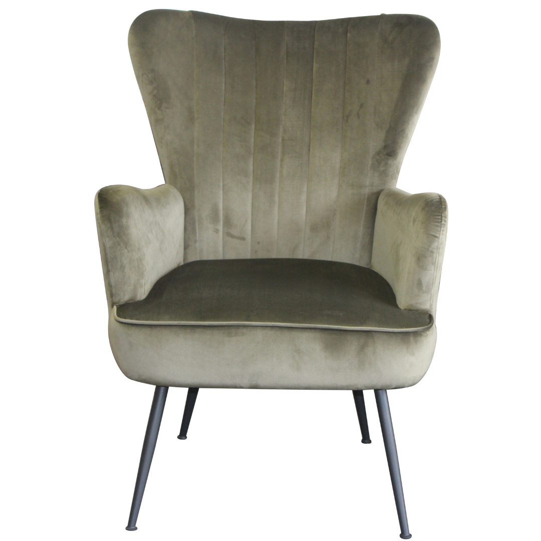 Mia Chair Pine Velvet Flexi Back Mia Chair in luxurious Pine velvet with flexi back design