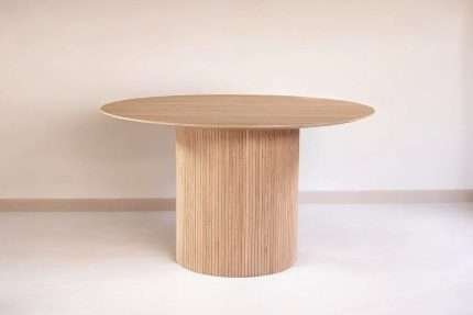 Miami dining table in natural wood finish