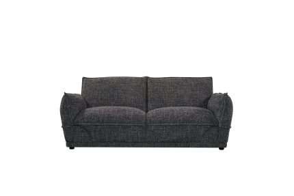 Modo 1975 2 seater sofa in black and grey melange fabric