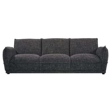 Modo 1975 3 seater sofa in black and grey melange fabric