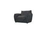 Modo 1975 Arm Chair upholstered in Black and Grey Melange fabric
