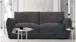 Modo 1975 2 seater sofa in black and grey melange fabric