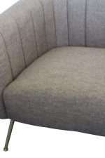 Monet Accent Chair Fiesta Mink with bronze metal legs