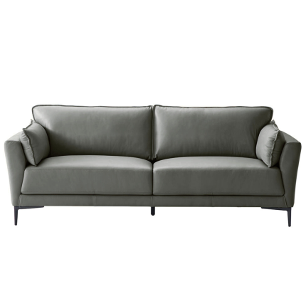 Montgomery 3 Seater Sofa in anthracite leather, modern design