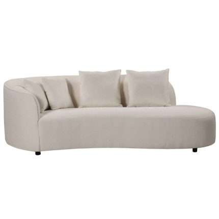 Elegant Mowbray Chaise in Domus Linen upholstery, 191cm seat