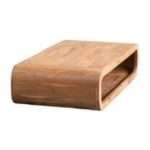 Curve Coffee Table in natural mango wood with modern design