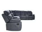 Oxley Corner Recliner Set in Charcoal with premium fabric