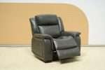 Paragon Power Motion 3 Seater Recliner in Black Charcoal Faux Leather