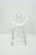 Stylish Sabah Bar Stool made from durable white rattan