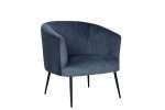 Spruce velvet Perla chair with fluted back design
