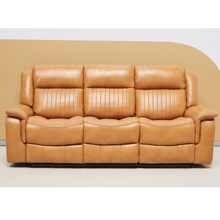 Paragon Power Motion Recliner in Tan Faux Leather