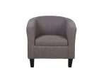 Tasman Tub Chair Taupe Fabric Stylish Modern Seating