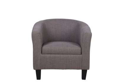 Tasman Tub Chair Taupe Fabric Stylish Modern Seating