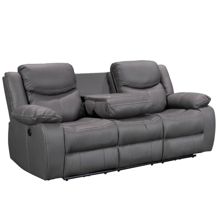 Urban Power Motion 3-seater electric recliner with table