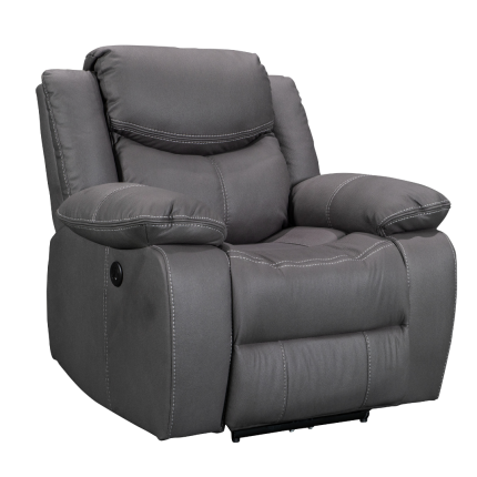 Urban Power Motion electric recliner chair in charcoal fabric