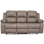 Valor 3 Seater Manual Recliner in Truffle fabric, spacious and comfortable