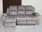 Valor 3 seater manual recliner sofa in Truffle II fabric