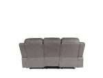 Valor 3 seater manual recliner in Truffle II fabric