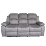 Valor 3 Seater Manual Recliner Sofa in Truffle II Fabric