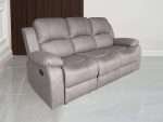 Valor 3 Seater Manual Recliner sofa in Truffle II fabric
