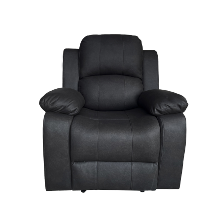 Valor 1 Seater Manual Recliner in sleek black color for comfort