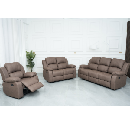 Valor 3RR 2RR 1R Manual Recliner Set Truffle Fabric