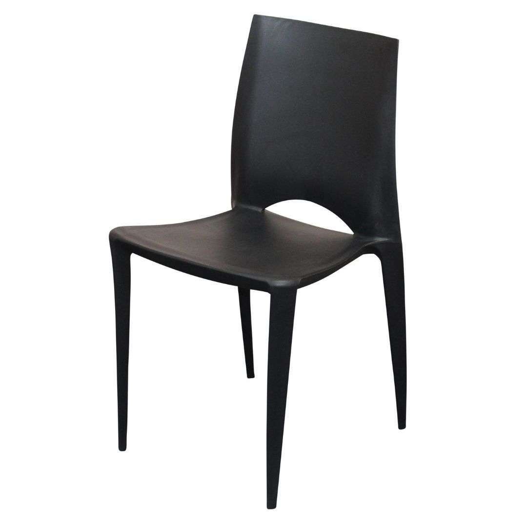 Venice Black Outdoor Chair Venice Outdoor Chair in black, stackable and UV resistant