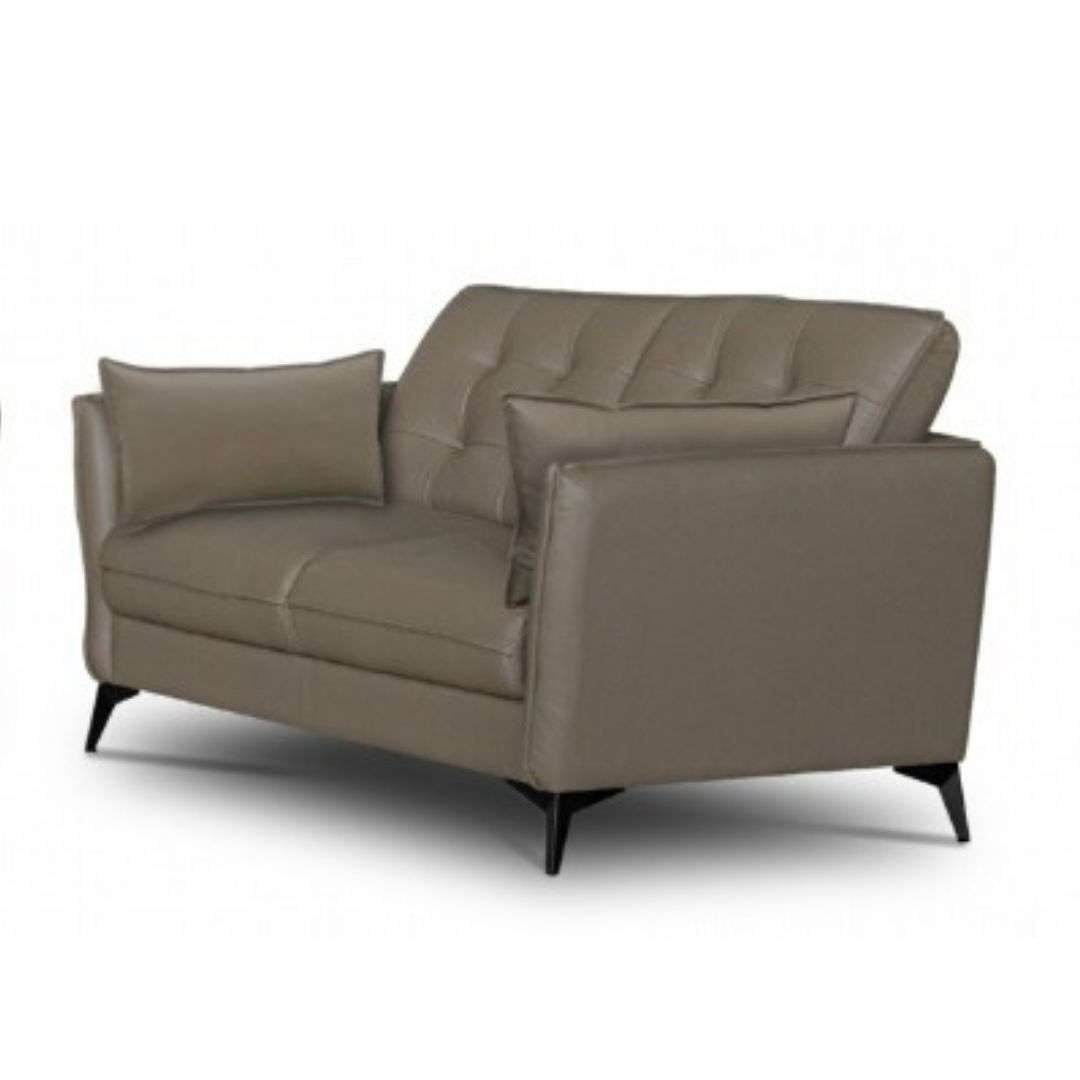 Winston 2 Seater Leather Sofa Stone Winston 2 seater sofa in stone leather with sleek design