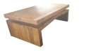 Zanzibar coffee table with reclaimed pine and rustic finish
